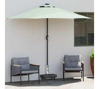 Kaloriko Soporte para sombrilla de granito negro de 45 x 25 x 45 cm con ruedas, base pesada para balcón, terraza, jardín, resistente a la intemperie y estable para diferentes sombrillas