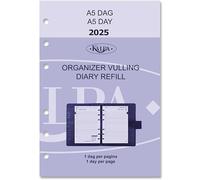 Kalpa 6201-24-25 - Agenda A5, 1 día por página, recambios 2024 + 2025