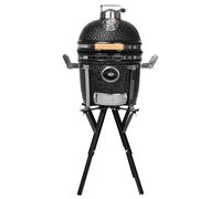 Kamado Barbecue Compact - 13 pulgadas - Parrilla de carbón - Estructura portátil para camping