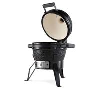 Kamado BBQ: Parrilla de carbón vegetal – Parrilla – Ahumador – Horno – Compacta, 33 cm de diámetro – Cerámica y resistente a la intemperie