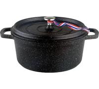 Kamberg – 0008193 – Sartén redonda, negra, de 16 cm de diámetro – Fabricada en aluminio fundido