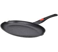 Kamberg - Sartén de Pescado 35 cm - Mango Extraíble - Aluminio Fundido - Revestimiento Piedra antiadherente - Todos los incendios, incluida la inducción - Sin PFOA