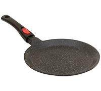 Kamberg Sartén para crepes 24 cm, mango extraíble, aluminio fundido, revestimiento piedra antiadherente, todos los incendios, incluida la inducción, sin PFOA
