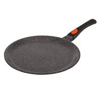 Kamberg Sartén para crepes 32 cm, mango extraíble, aluminio fundido, revestimiento piedra antiadherente, todos los incendios, incluida la inducción, sin PFOA