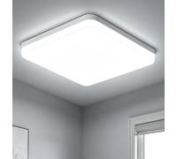 Kambo LED Lámpara de Techo 48W Plafon Cuadrada 4320LM Blanco Frío 6500K | Luz de Plafón Moderno Para Baño Cocina Sala de Estar Dormitorio Pasillo Comedor Balcón