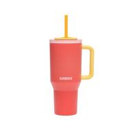 Kambukka Río, Taza Térmica con Asa, 750 ml, Pink Papaya, Tapa con Cierre