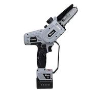 KAMIKAZE Motosierra Eléctrica a Batería KVS5700 21,6V, Espada 5” con Lubricación Automática, Corte Ø80 mm, 2 Baterías 2,5Ah y Cargador, Mini Motosierra Profesional para Poda, Jardín y Agricultura
