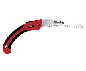 KAMIKAZE Serrucho de Poda Plegable C-180H, Sierra Curva de 180 mm con Dentado Japonés, Serrucho para Madera con Hoja de Acero SK-4 Rico en Carbono, Herramienta de Jardinería Profesional