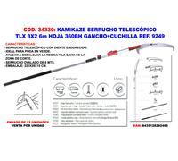 KAMIKAZE Serrucho Teles-TLX 3x2=6 MT Hoja 360BH Ganc+Cuchi