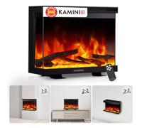 KAMINIO® Lea Pro 30 Chimenea eléctrica Decorativa con Calefactor