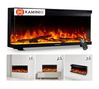 KAMINIO® Lea Pro 36 Chimenea eléctrica Decorativa con Calefactor