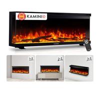 KAMINIO® Lea Pro 42 Chimenea eléctrica Decorativa con Calefactor