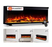 KAMINIO® Lea Pro 50 Chimenea eléctrica Decorativa con Calefactor