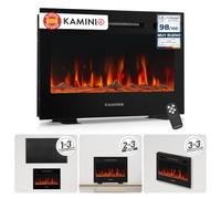 KAMINIO® Marlon Pro 24 Chimenea eléctrica Decorativa con Calefactor