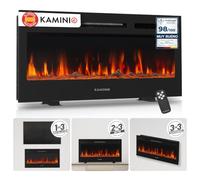 KAMINIO® Marlon Pro 36 Chimenea eléctrica Decorativa con Calefactor