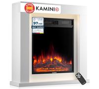 KAMINIO® Matti Modern 32 Blanca Chimenea eléctrica Decorativa de pie