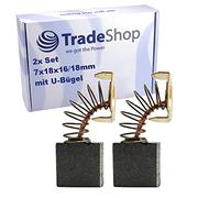 Kampfhausen - Escobillas de carbón para Makita HM1810 KP312 LS1211 RP1800 RP2301FC SA7000l GA7030 GA7030S GA9020R GA9020SF GA9030 GA9030S (2 unidades, 7 x 18 x 16/18 mm)