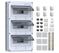 KAMTOP Caja de Distribución 36 Módulos Cuadro Eléctrico IP65 para Exterior