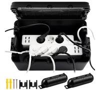 KAMTOP Caja Estanca Exterior Caja Conexiones Eléctricas Impermeable Caja Empalmes Cables Exterior Protector Enchufes Regleta Alargador Caja Protección Cableado para Jardín Piscina Luces Montaje Pared