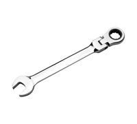 KANASI Llave Combinada de Carraca con Cabeza Flexible de 30 mm, de 72 Dientes con Extremo Cerrado de 12 Puntas, Forjada en Acero CR-V para Reparación Mecánica y de Automoción