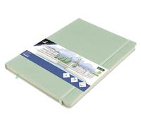 Kangaro Art - Cuaderno de bocetos (A4, poliuretano, tapa dura, 80 hojas, 140 g, papel de color crema)
