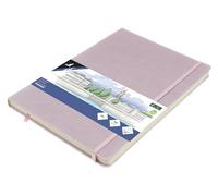Kangaro Art - Cuaderno de bocetos (A4, tapa dura, 80 hojas, 140 g, papel crema), color morado