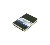 Kangaro Art Forest Green - Cuaderno de bocetos (A6, tapa dura, 80 hojas, 140 g, papel de color crema, con banda elástica y cinta)