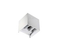 Kanlux Aplique LED de exterior REKA cubo blanco angular IP54