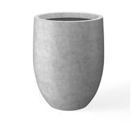 Kante atural - Maceta Alta, Maceta Decorativa Grande para Interiores y Exteriores, hormigón Natural, 21.7 Pulgadas de Alto