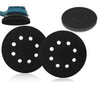 KAPSING 2 Piezas Discos de Lijado Almohadilla Suave Almohadilla de Interfaz de Esponja de 125 mm Protector del Disco de Lijado Almohadillas de Repuesto Especiales para Lijadoras(8 Holes)