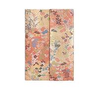 Paperblanks Cuaderno Mini Kara-ori (Japanese Kimono) – Rayado, Tapa dura, 85 g/m², marcapáginas