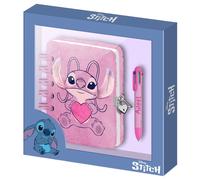 KARACTERMANIA Diario Peluche con Bolígrafo Corazón Angel Stitch Disney