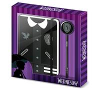 Karactermania Caja regalo Miércoles Varsity con diario y bolígrafo Fashion Negro