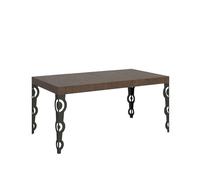 Mesa Extensible 90x120/224 Cm Karamay Premium Estructura Nogal Antracita