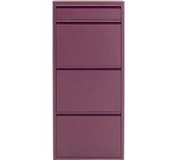 Kare Caruso 3 Plus 1 - Zapatero de diseño, 114,5 x 50 x 15 cm, Color Morado