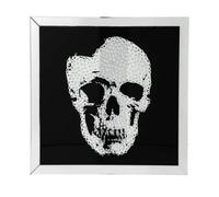 KARE DESIGN Cuadro Espejo Pared Calavera Skull (100x4,5x100 cm) Color Negro - SpazioLuzio
