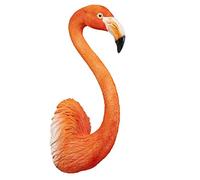 KARE Design Decoración de Pared Flamingo Road Rojo, Cabeza de Flamenco, Motivo Animal, Accesorios, salón, Objeto Mural, decoración Mural, 71,5x26,5x24,5cm