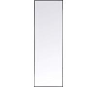 Kare Design Espejo Bella, Negro, Rectangular, Montaje Vertical y Horizontal, Estilo Minimalista, Pasillo, Vestidor, Diferentes Tamaños Disponibles, 130x30 cm (A/A)