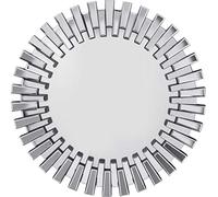 Kare Design Espejo Sprocket, grande, Ø92cm, plata, sala de estar