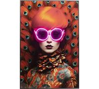 Kare Design Fancy Red Lady - Cuadro decorativo para salón (120 x 80 cm), diseño de mujer