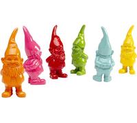 Kare Design Figura Decorativa Enanos Set de 6, Multicolor, Figuras gnomo, Esculturas Decorativas Modernas, Accesorios creativos, Decoración salón y Dormitorio, 11cm