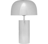 Kare Design Lámpara de Mesa Loungy Cromo, Plata, Metal, Redonda Moderna, Altura 38cm, Luz Decorativa, Decoración para Sala de Estar, sin Bombilla Incluida