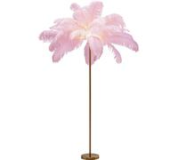 KARE Feather Palm lámpara de pie con plumas, rosa
