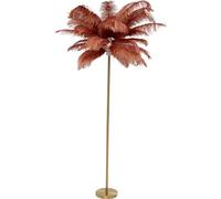 KARE Feather Palm lámpara de pie plumas rojo óxido