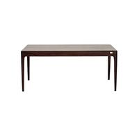 Kare Design Mesa Brooklyn Nogal, marrón Oscuro, 4-6 Personas, Madera Maciza, Estilo Scandi, Mesa de Comedor, Minimalista, Escritorio Grande, Mesa de conferencias para Oficina, 75x175x90 cm (A/A/P)