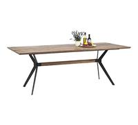 Kare Design Mesa de Comedor Downtown, marrón, 6-8 Personas, Grande, Estilo escandinavo, Minimalista, Madera de Roble aceitada, 78x100x220 cm