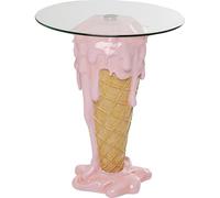 KARE Design - Mesa de Comedor Redonda de 60 cm de diámetro, Cristal de Seguridad, diseño Pop Art, Interior, decoración de habitación, decoración del hogar para Comedor, Cocina, Sala de Estar