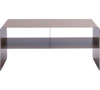 Kare Design Mueble de TV Lounge M, Gris, 90x37x44 cm, aparador, diseño Minimalista, 2 Compartimentos, Acero, Estilo Industrial, Moderno, salón