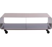 Kare Design Mueble de TV Lounge M, Marrón, 90x41x30 cm, aparador, diseño Minimalista, televisión, con Ruedas, Acero, Estilo Industrial, Moderno, salón