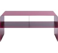 Kare Design Mueble de TV Lounge M, Rosa, 90x37x44 cm, aparador, diseño Minimalista, 2 Compartimentos, Acero, Estilo Industrial, Moderno, salón